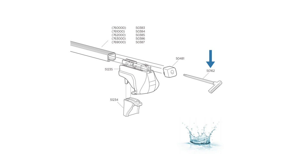 PIECE DE RECHANGE CLE THULE 50162